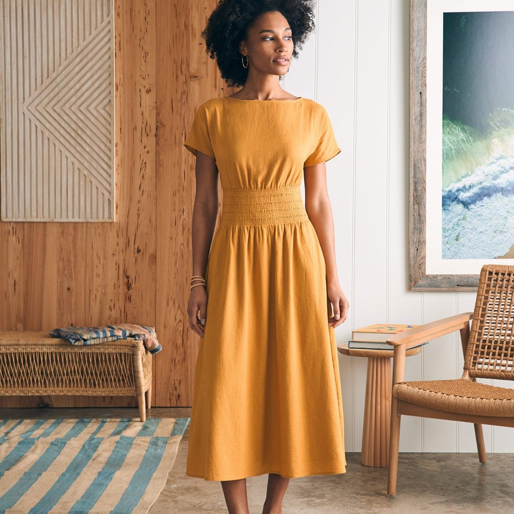 Faherty Coast to Coast Midi Dress